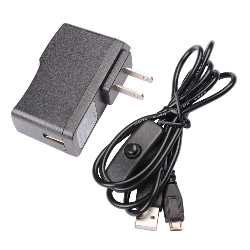 MUZOCT 5V/2.5A Power Supply Micro USB Charger Adapter with On Off Switch for Raspberry Pi 3/2 Model B - Image 2